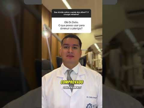 Existe colírio para diminuir o pterígio (carne no olho)? #oftalmologia #pterigio #cirurgiaocular