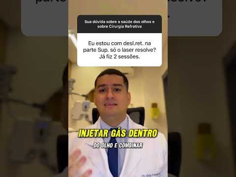 Descolamento de retina superior resolve com laser? #descolamentoderetina #retina