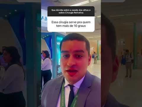Cirurgia refrativa a laser corrige mais de 10 graus? #cirurgiarefrativa #miopia