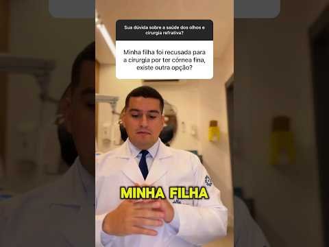 Tenho córnea fina, tenho outra opção além da cirurgia refrativa para corrigir o grau?