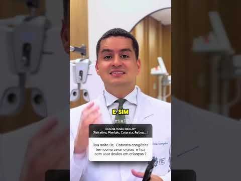 Cirurgia de catarata congênita pode rezar o grau da criança?