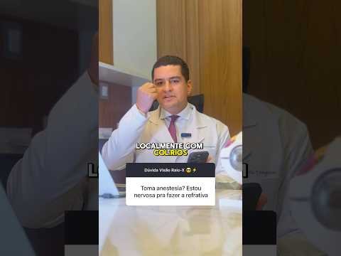 Tem anestesia para cirurgia refrativa?