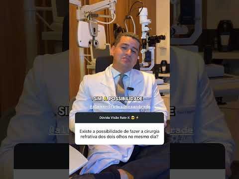 Cirurgia refrativa: faz os dois olhos no mesmo dia?