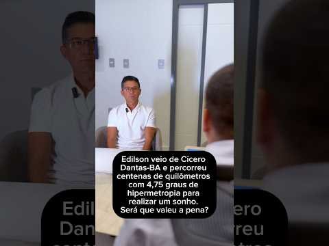 Cirurgia refrativa: Edilson sonhava em jogar bola sem óculos